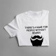 There's a name for people without beards - męska koszulka z nadrukiem