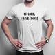 Oh Lord, I Have Sinned - męska koszulka z nadrukiem