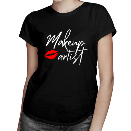 Makeup artist - damska koszulka z nadrukiem