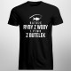 Ratuję ryby z wody i piwo z butelek - męska koszulka z nadrukiem
