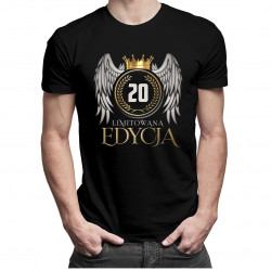 Limitowana edycja 20 lat - męska koszulka z nadrukiem
