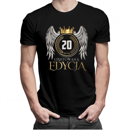 Limitowana edycja 20 lat - męska koszulka z nadrukiem