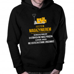 Jestem magazynierem - męska bluza z nadrukiem