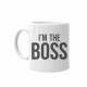 Kubki I'm the boss - I'm the real boss - kubki ceramiczne z nadrukiem