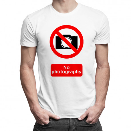 No Photo - męska koszulka z nadrukiem