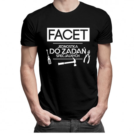 Facet jednostka do zadań specjalnych - męska koszulka z nadrukiem