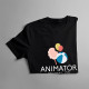 Animator to nie zawód, to styl życia - męska koszulka z nadrukiem