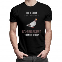Nie jestem uzależniony - gołębiarstwo - męska koszulka z nadrukiem