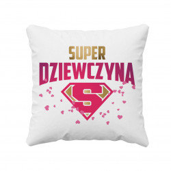 Super dziewczyna - poduszka z nadrukiem