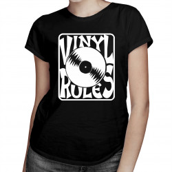 Vinyl Rules - damska lub męska koszulka z nadrukiem