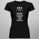 Keep Calm Star Wars - damska koszulka z nadrukiem