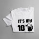 It's my 18th BEERDAY - damska koszulka z nadrukiem