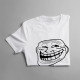 Troll face - damska lub męska koszulka z nadrukiem