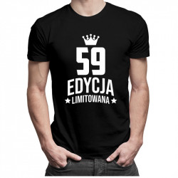 59 lat Edycja Limitowana - męska koszulka z nadrukiem - prezent na urodziny