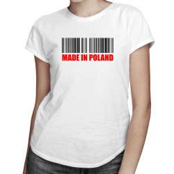 Made in Poland - damska koszulka z nadrukiem