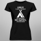 Linux is like a wigwam - damska koszulka z nadrukiem