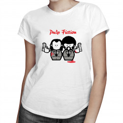 Pulp Fiction Cartoon - damska koszulka z nadrukiem