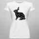 Geometric Bunny - damska koszulka z nadrukiem