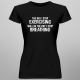 The day I stop exercising will be the day I stop breathing - damska koszulka z nadrukiem