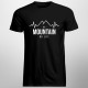 No mountain no life - męska koszulka z nadrukiem
