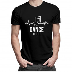 No dance no life - męska koszulka z nadrukiem