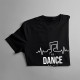 No dance no life - damska koszulka z nadrukiem