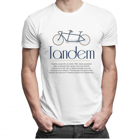 Tandem - męska koszulka z nadrukiem