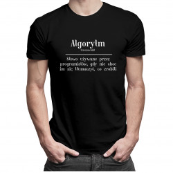 Algorytm - męska koszulka z nadrukiem