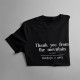 Thank you from the mountain - męska koszulka z nadrukiem