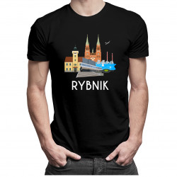 Rybnik v1 - męska koszulka z nadrukiem