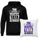 Komplet dla taty - Tak wygląda najlepszy tata na świecie - bluza + poduszka z nadrukiem
