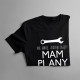 Nie mogę, jestem zajęty - mam plany (w garażu) - męska koszulka z nadrukiem