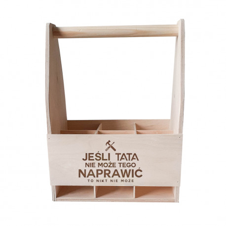 Jeśli tata nie może tego naprawić to nikt nie może - drewniane nosidło z grawerem