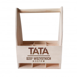 Tata szef wszystkich szefów - drewniane nosidło z grawerem