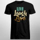 Live Laugh Love - męska koszulka z nadrukiem