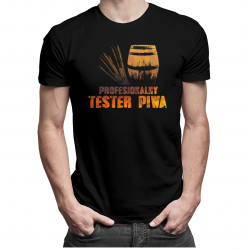 Profesjonalny tester piwa - męska koszulka z nadrukiem