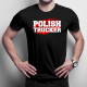 Polish trucker - męska koszulka z nadrukiem