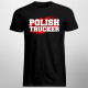 Polish trucker - męska koszulka z nadrukiem
