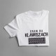 Gram na klawiszach - męska koszulka z nadrukiem