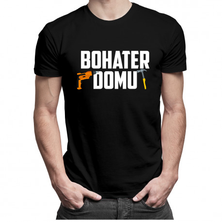 Bohater domu v2 - męska koszulka z nadrukiem
