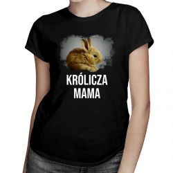 Królicza mama - damska koszulka z nadrukiem