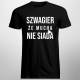 Szwagier, że mucha nie siada - męska koszulka z nadrukiem