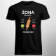 Żona dzwoni, muszę iść - męska koszulka z nadrukiem