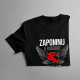 Zapomnij o koronie - ten facet ma na sobie kask - męska koszulka z nadrukiem