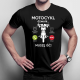 Motocykl dzwoni, muszę iść - męska koszulka z nadrukiem