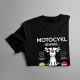 Motocykl dzwoni, muszę iść - męska koszulka z nadrukiem