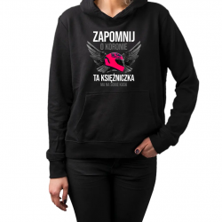 Zapomnij o koronie - ta księżniczka ma na sobie kask – damska bluza z nadrukiem