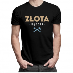 Złota rączka - męska koszulka z nadrukiem