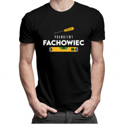 Prawdziwy fachowiec - męska koszulka z nadrukiem