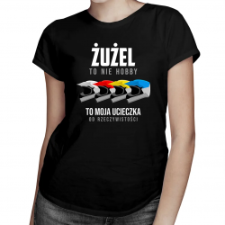 Żużel to nie hobby (wersja 2) - damska koszulka z nadrukiem